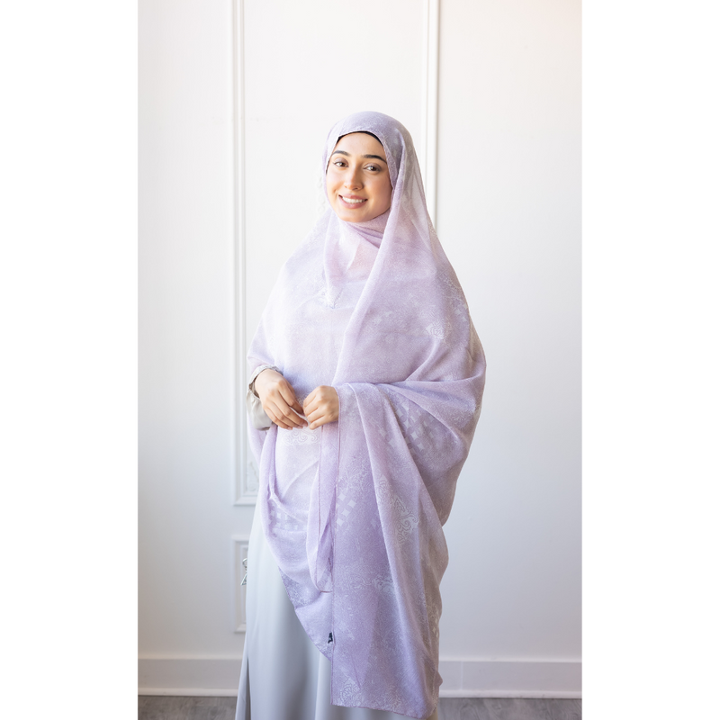Printed Chiffon Hijab (Candy Floss)