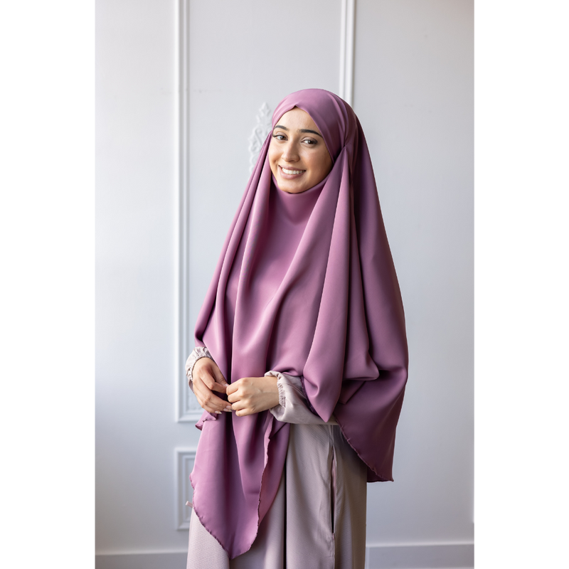 Two in One Niqab Khimar - Turkish Rose (C61)
