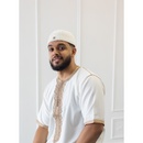 TrueFit Brimless Kufi Skullcap (Dove White)