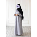 CLEARANCE SALE Sprinkle Puff Sleeve Glam Abaya (Platinum) - 51
