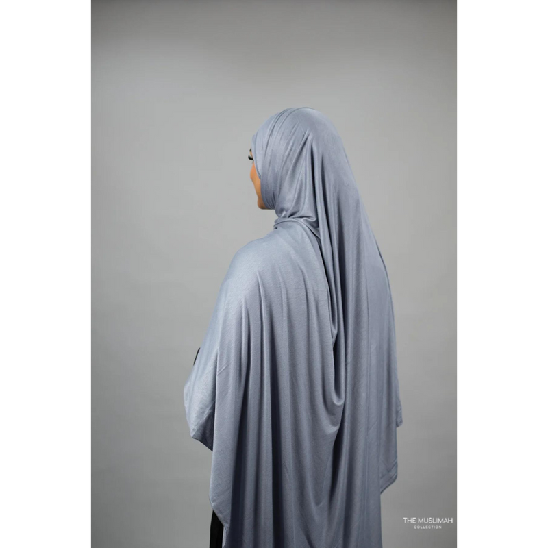 Jersey XL Hijab - Wolf Grey