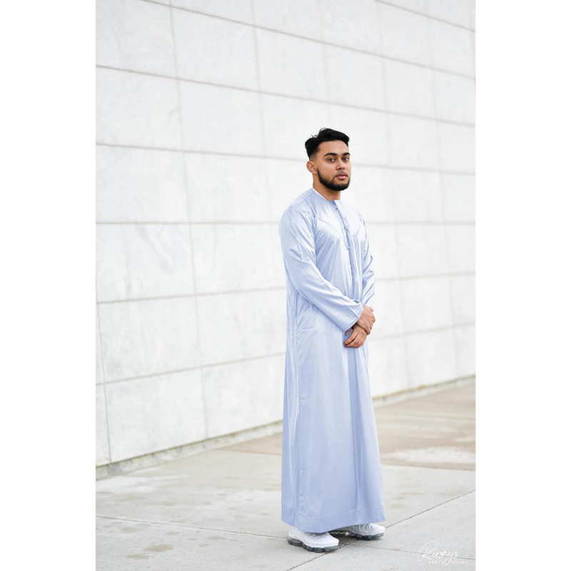 Emirati Thobe (Periwinkle Blue)