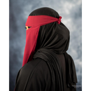 One Piece Single Layer Niqab (Maroon)