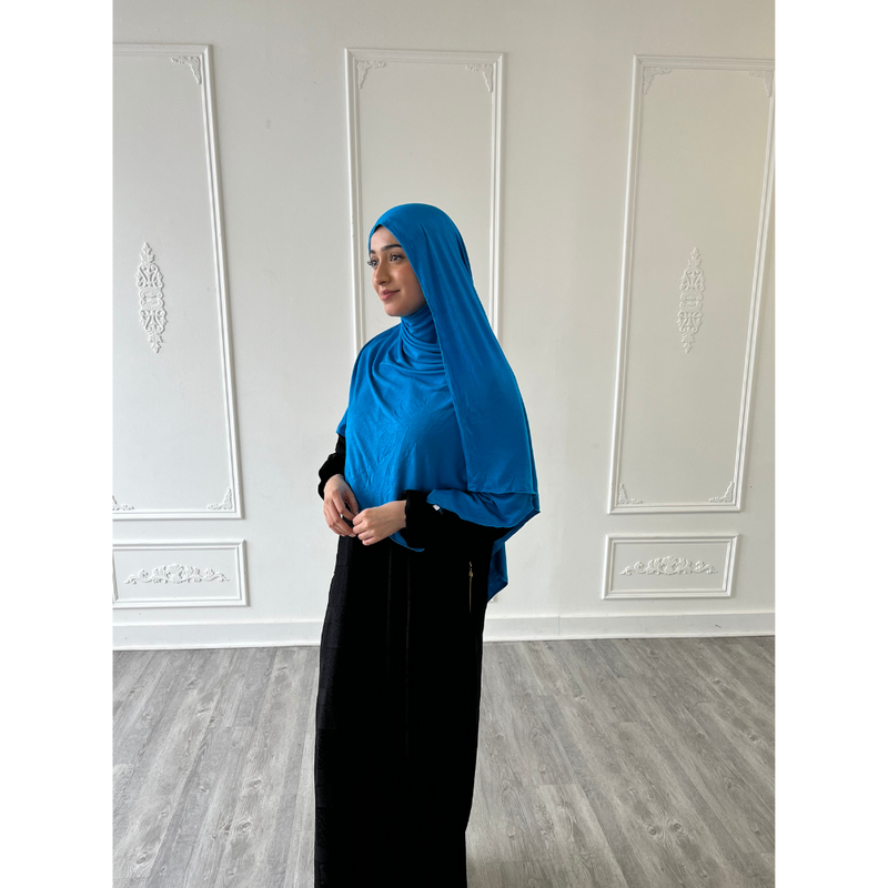 Jersey Hijab - Electric Blue