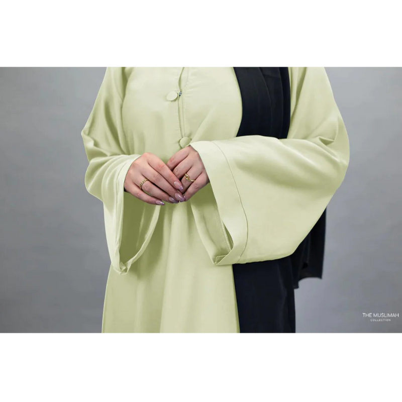 Sale Eden Turkish Abaya - Avocado Whip (A58)