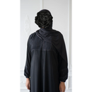 Eid Abaya Rain Splatter (Black)