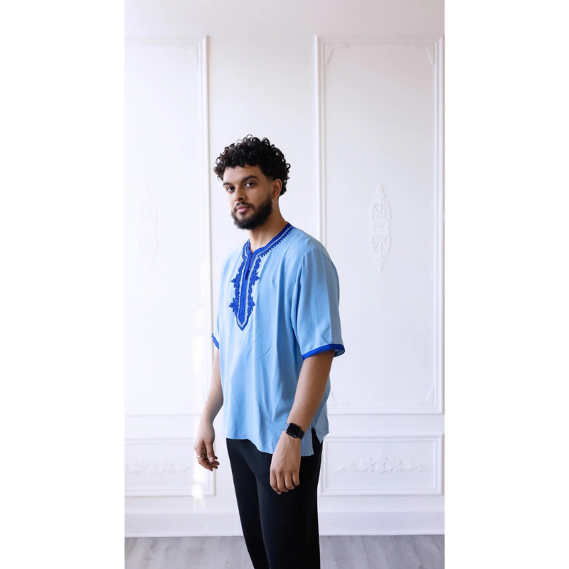 Moroccan T-Shirt (Sky Blue)
