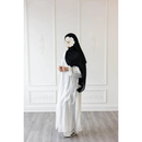 SALE Sprinkle Puff Sleeve Glam Abaya - Crystal White