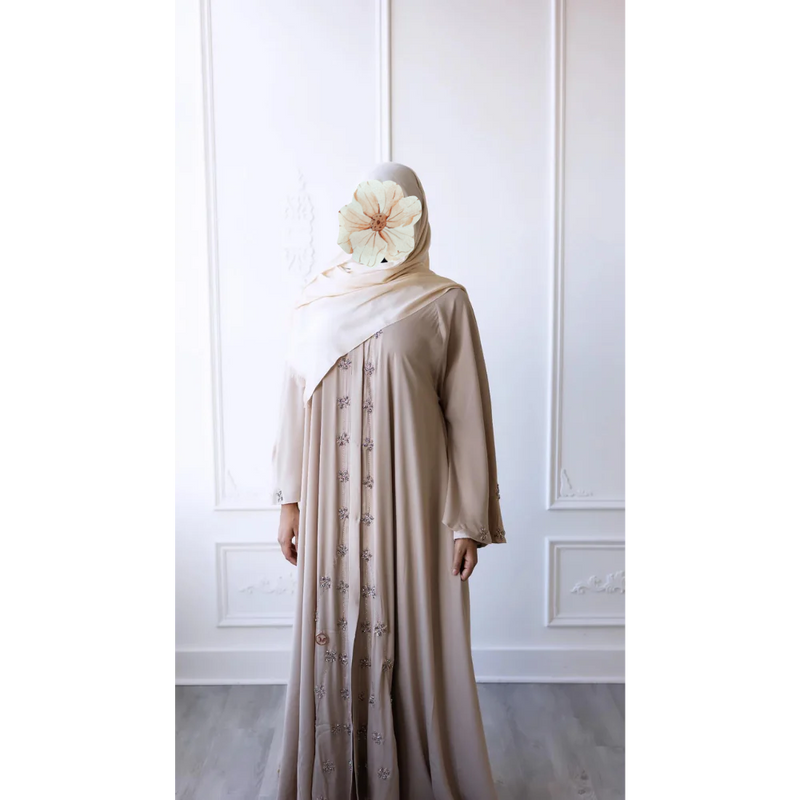 Daisy Glam Abaya (French Vanilla)