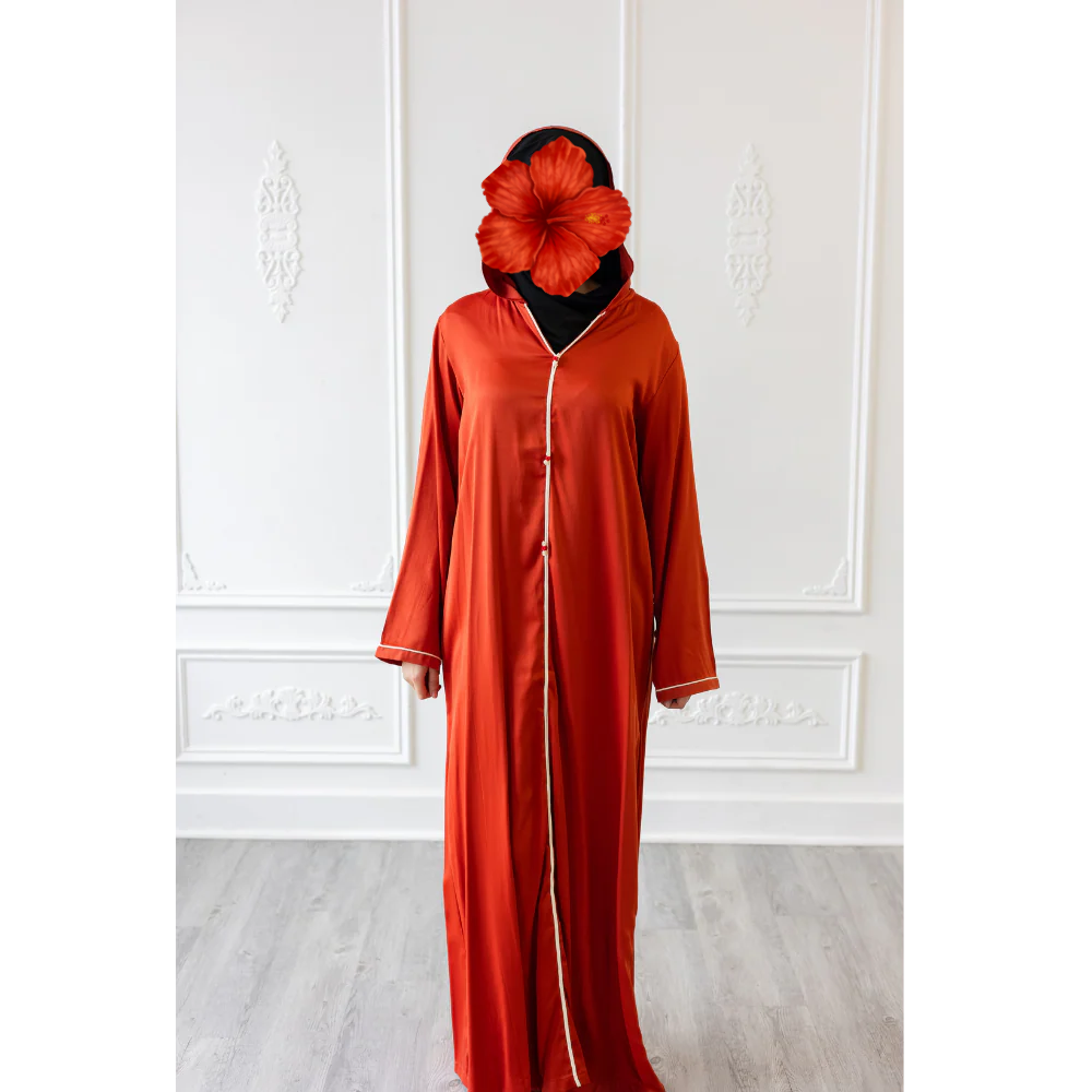 fitted lace wedding dress CLEARANCE SALE Moroccan Abaya Scarlet