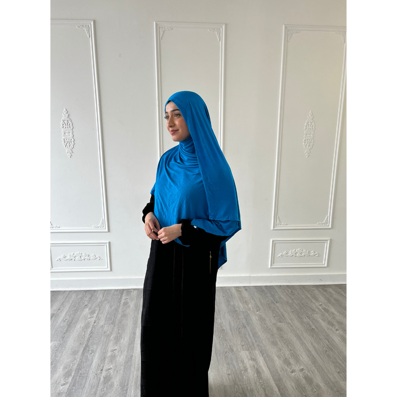 Sample Sale - Electric Blue Jersey Hijab - Photoshoot Item
