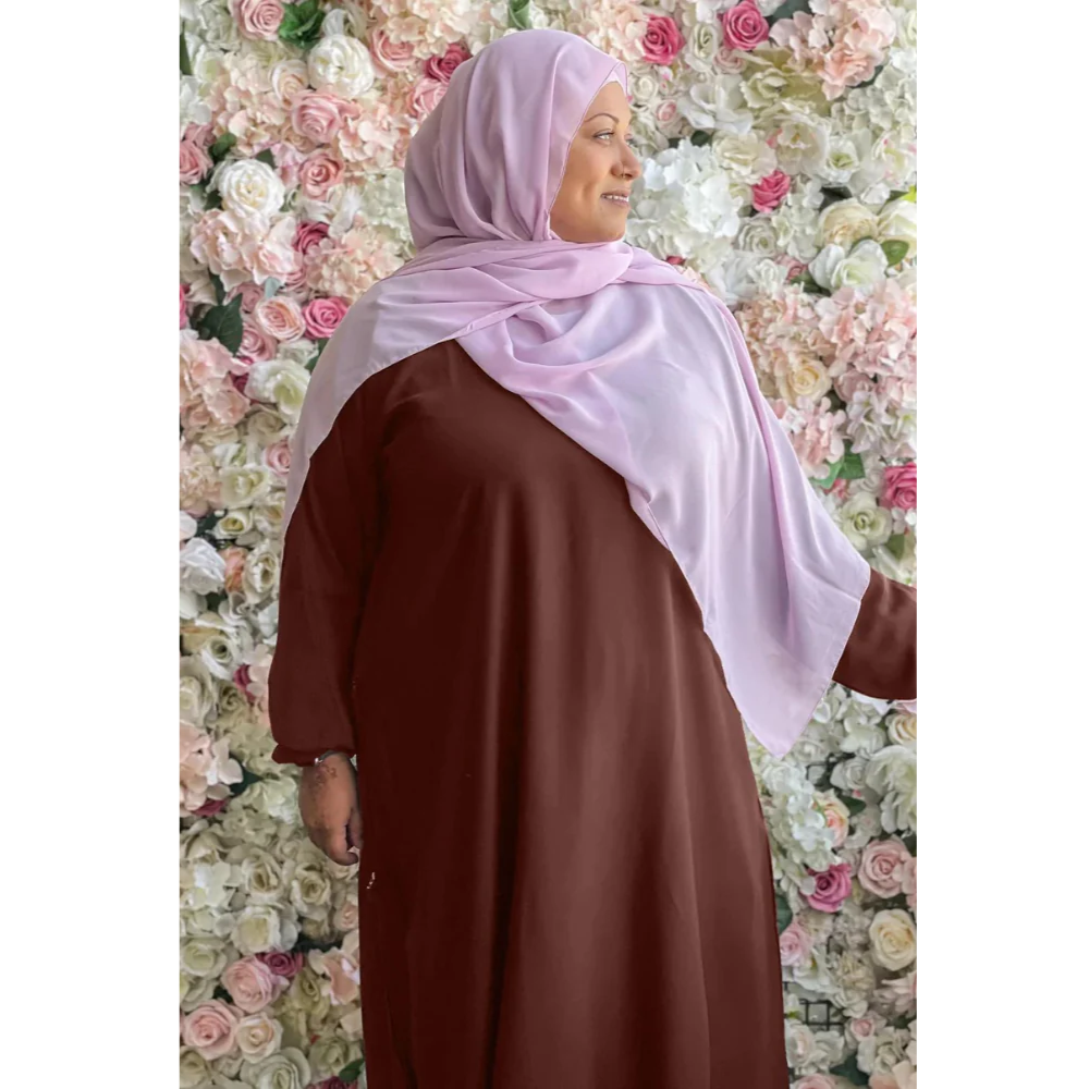 brown abaya dress Brown Printed Shirtdress Abaya