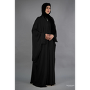 Slip Dress and Loose Fit Abaya (Black)
