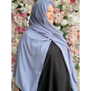 Slate Grey Instant Chiffon Hijab with Undercap