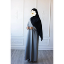 Sawda Textured Crepe Abaya (Mercury)