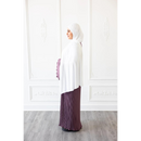 Pleated Plain Abaya (Dusty Pink)