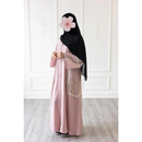 CLEARANCE SALE  Serenity Glam Abaya - Pastel Pink