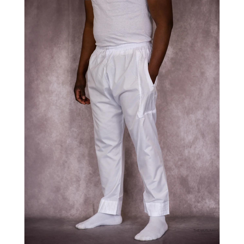 CLEARANCE SALE Sunnah Thobe Pants (White) - 48