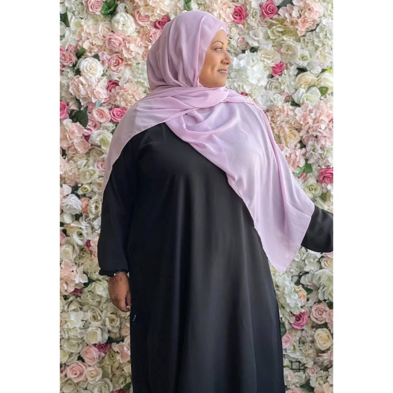 Hafsa Abaya - Black  L-3XL Plus Size