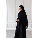 CLEARANCE SALE Mermaid Tail Print Abaya - Black 15