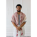 Ruby Red and White Imamah