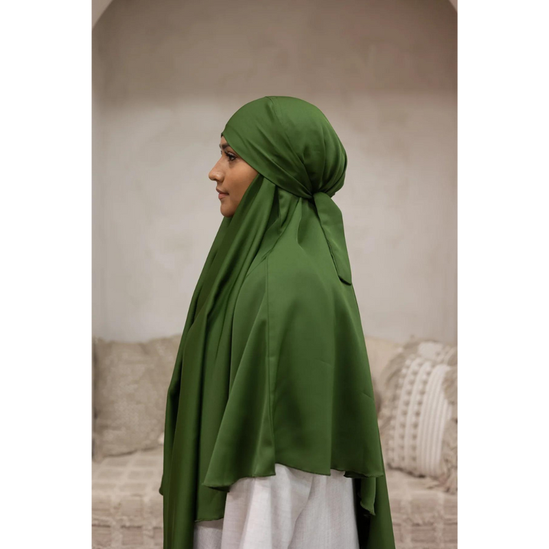 Sage Green Two in One Niqab Khimar