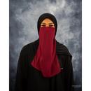 Elastic Half Niqab (Luxury Maroon)