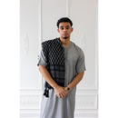 Imamah Black and Grey - (Black Tassel)
