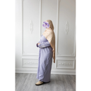 CLEARANCE SALE - Linen Embroidered Sleeve Vine Design (Wisteria)