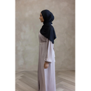 CLEARANCE SALE Sawda Pleated Glam Abaya with Stone Belt (Mink)