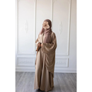 Slip Dress and Loose Fit Abaya (Latte)