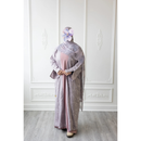 Linen Embroidered Vine Design (Wisteria)