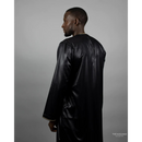 Embroidered Custom Made Emirati Thobe Style (Black and Gold)