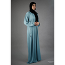 CLEARANCE SALE Textured Crepe Abaya (Ocean Breeze)