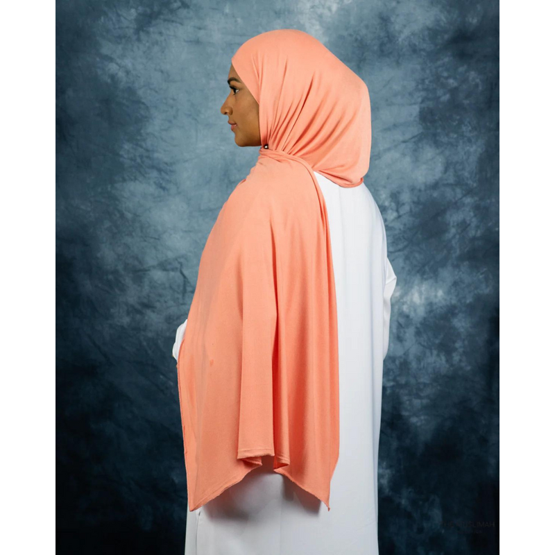 Peach Jersey Hijab