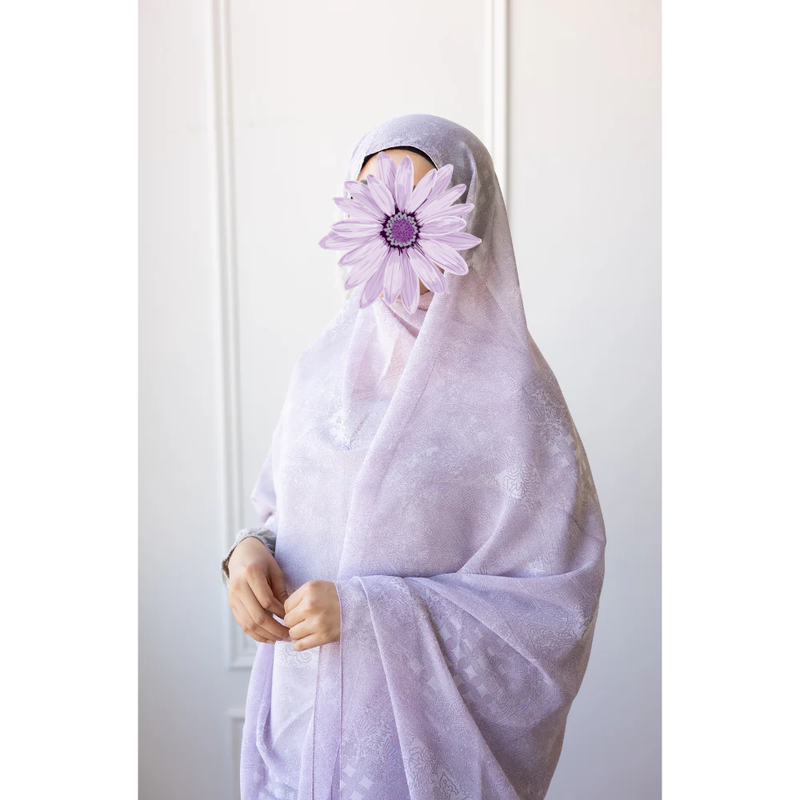 Printed Chiffon Hijab (Candy Floss)