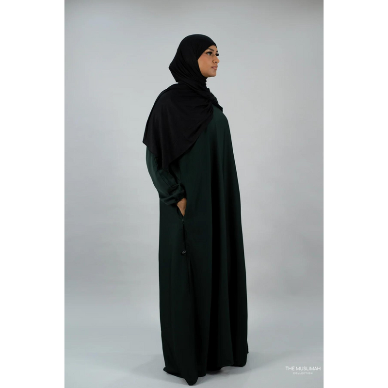 Hafsa Abaya - Dark Forest Green