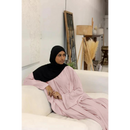 Slip Dress and Loose Fit Abaya (Rose Water)