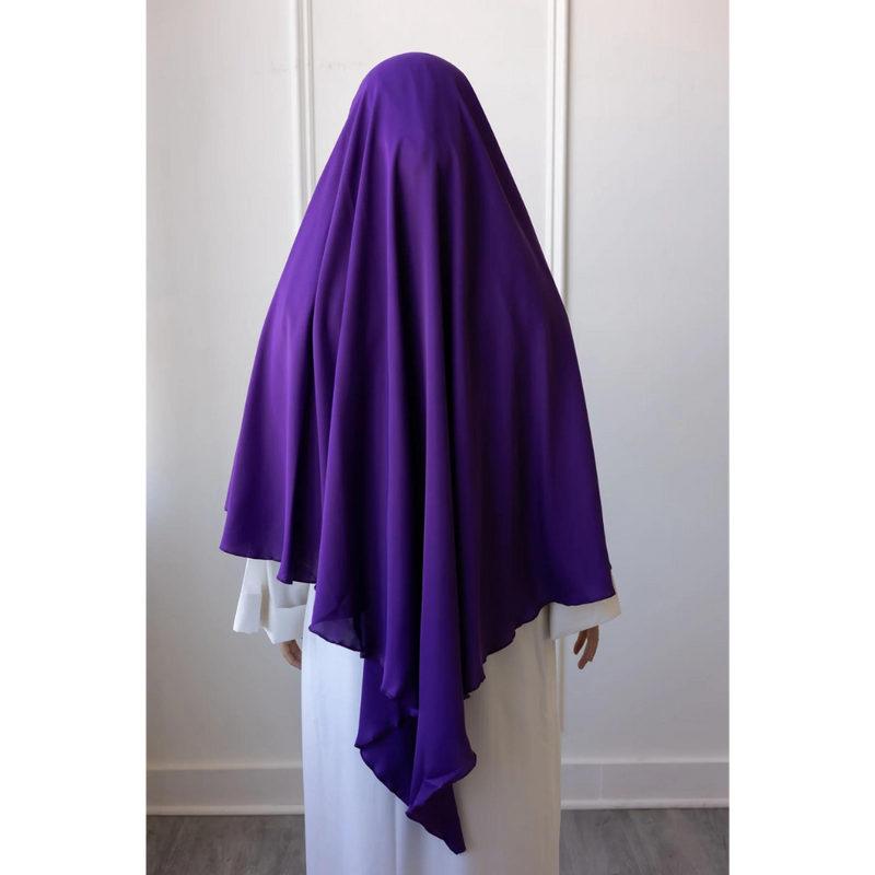 Two in One Niqab Khimar Persian Indigo