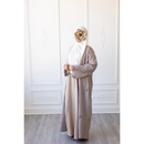 CLEARANCE SALE Linen Embroidered Palm Tree Design (Sand)