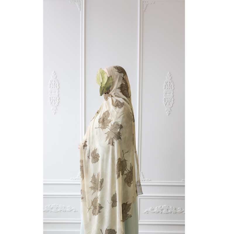Printed Chiffon Hijab (Thyme)