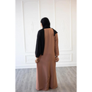 Sawda Textured Crepe Abaya (Dusky Sunset)