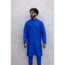Sale Two Piece Suit Straight Fit Kurta - Blue