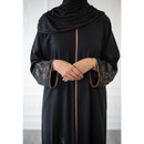 Eid Abaya (Black Floral)