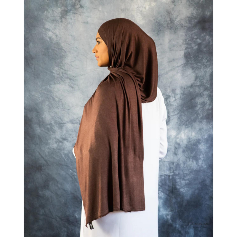 Coffee Brown Jersey Hijab
