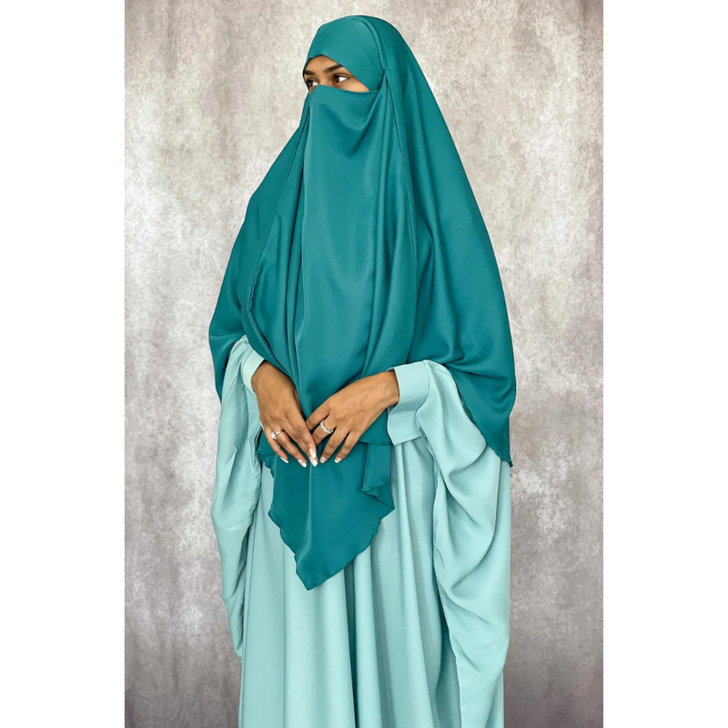 Sale Light Turquoise Batwing Abaya