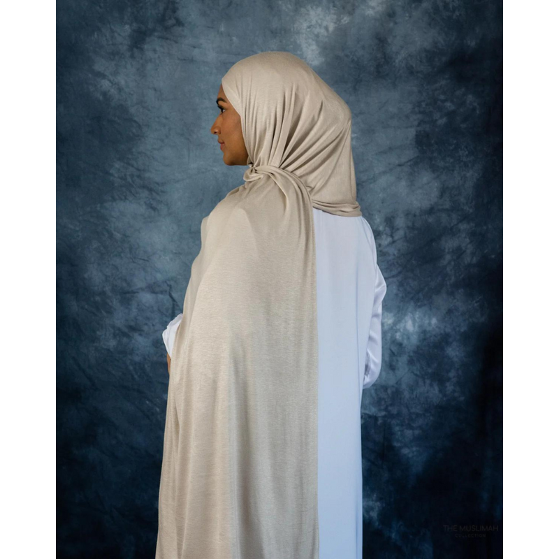 Light Taupe Jersey Hijab