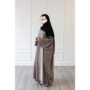 Slip Dress and Loose Fit Abaya (Foggy Grey)