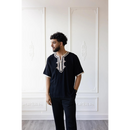 Moroccan T-Shirt (Black and Off-White)