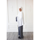 Pleated Plain Abaya (Everest)